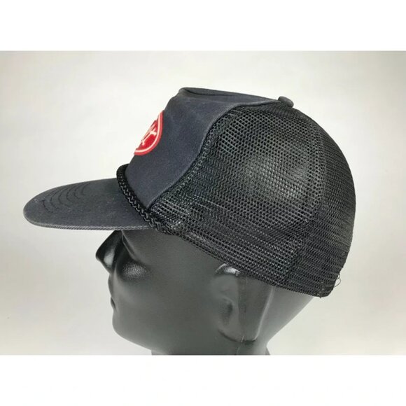 KC‎ Mens Black Embroidered Logo Peterbilit Fits All Trucker Cap Size One - Picture 4 of 6